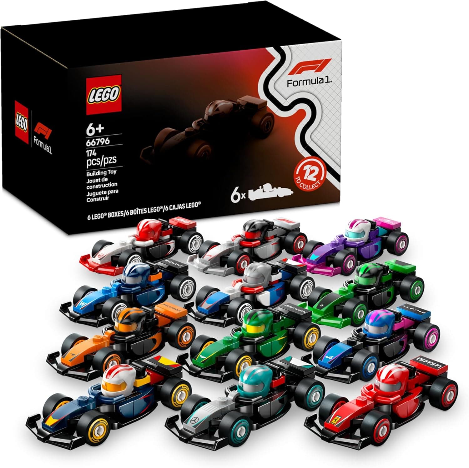 Image of Lego Mini F1 Car 6-Pack
